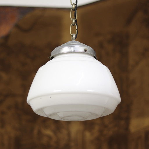 Art Deco Opaline Pendant Lamp