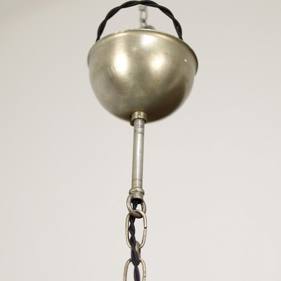 Image 1 of Art Deco Opaline Pendant Lamp