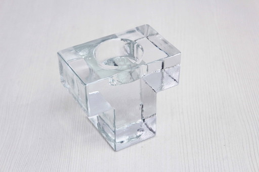 Glass Candle Holder T Shape