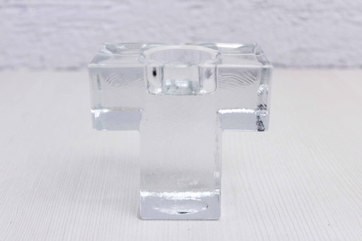 Glass Candle Holder T Shape