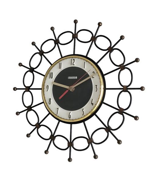 Wall Clock By Bayard France 1960s