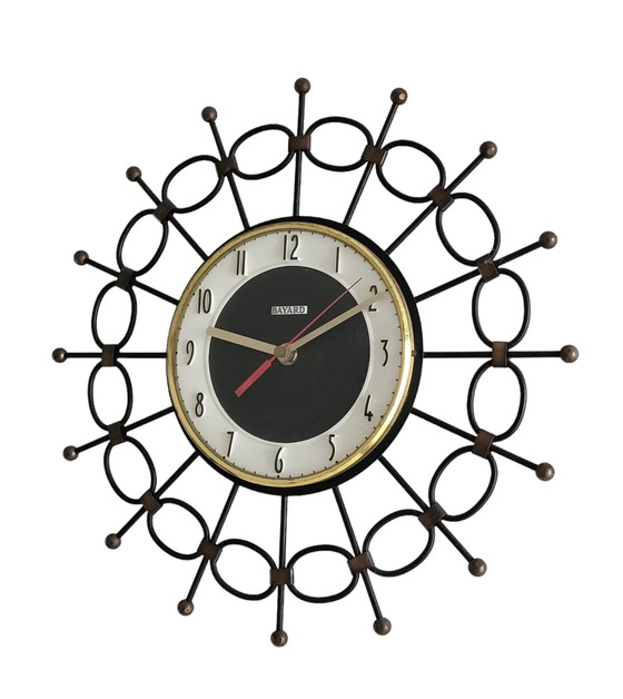 Image 1 of Wall Clock By Bayard France 1960s