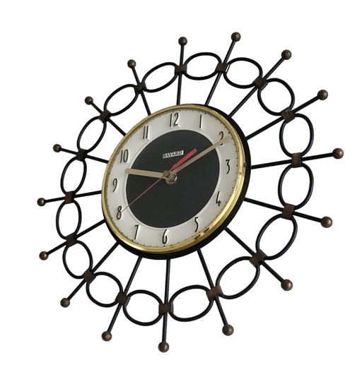 Wall Clock By Bayard France 1960s