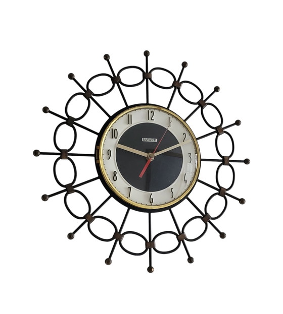 Image 1 of Wall Clock By Bayard France 1960s