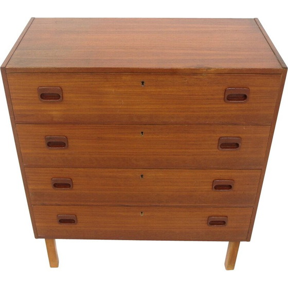 Image 1 of Scandinavian vintage teak chest of drawers, Sweden 1960