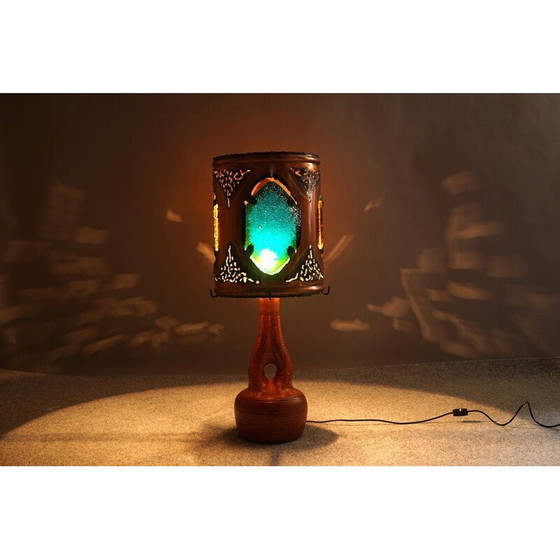 Image 1 of Vintage ceramic floor lamp by Poterie d'Accolay, France 1970