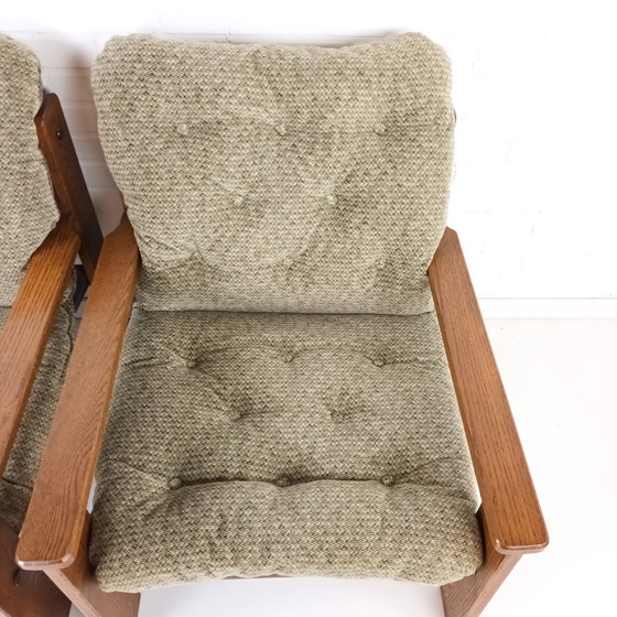 Image 1 of 2x fauteuil vintage à dossier en bandoulière