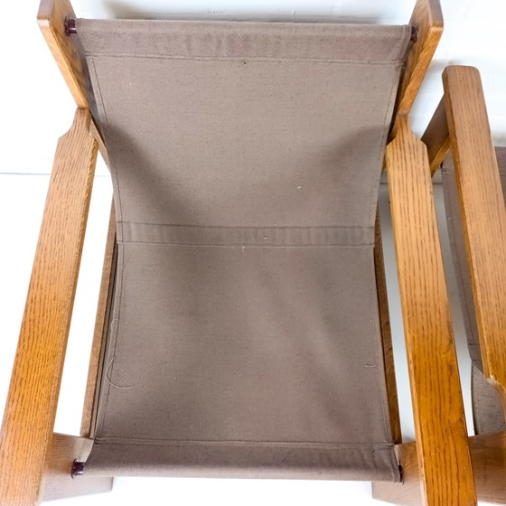 Image 1 of 2x fauteuil vintage à dossier en bandoulière