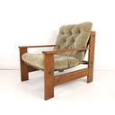 2x vintage sling back armchair