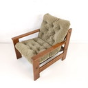 2x vintage sling back armchair