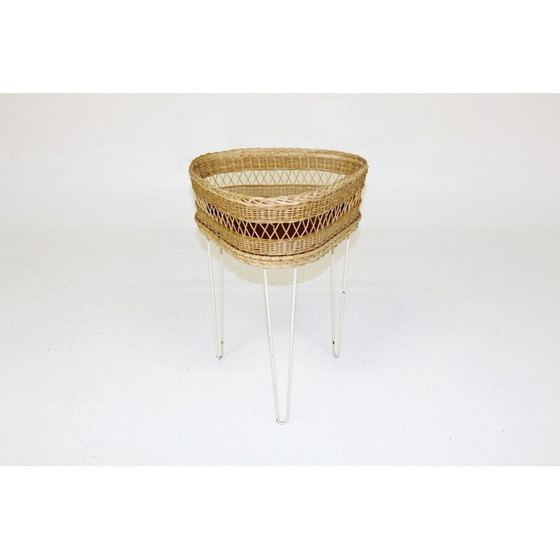 Image 1 of Vintage teak and metal indoor planter, Sweden 1960