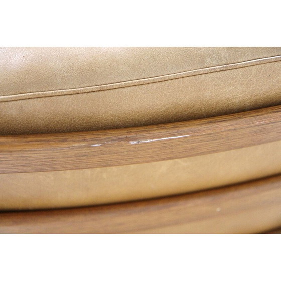 Image 1 of Poltrona vintage "Löven" in teak e pelle di Arne Norell, Svezia, anni '60