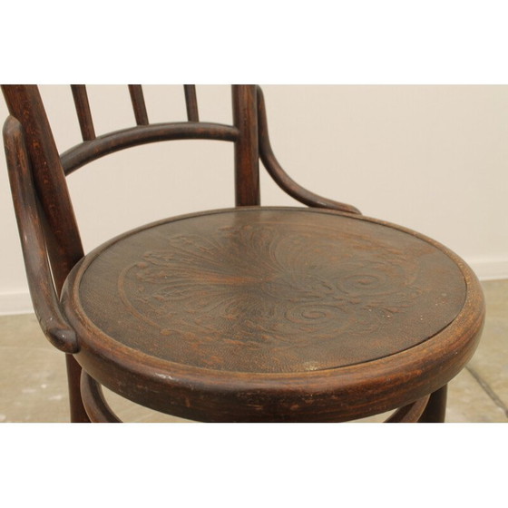Image 1 of Vintage beech wood chair by Thonet, Czechoslovakia 1930s