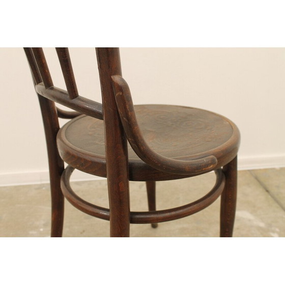 Image 1 of Vintage beech wood chair by Thonet, Czechoslovakia 1930s