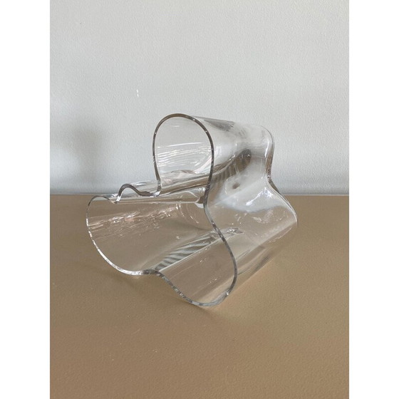 Image 1 of Vintage clear glass 3030 Savoy vase by Alvar Aalto for Iittala, Finland