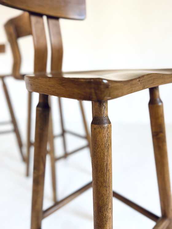 Image 1 of 4X Brutalist Barstool '60s