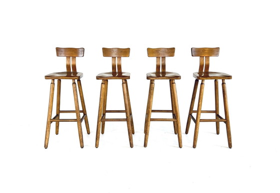 Image 1 of 4X Brutalist Barstool '60s