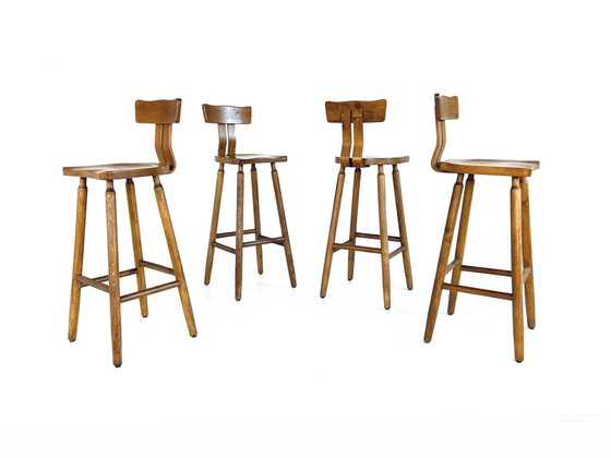 Image 1 of 4X Brutalist Barstool '60s