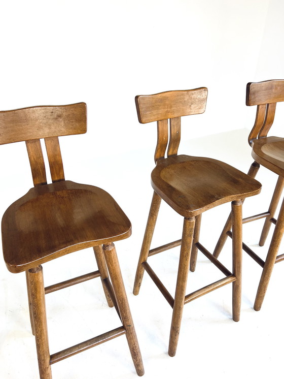 Image 1 of 4X Brutalist Barstool '60s