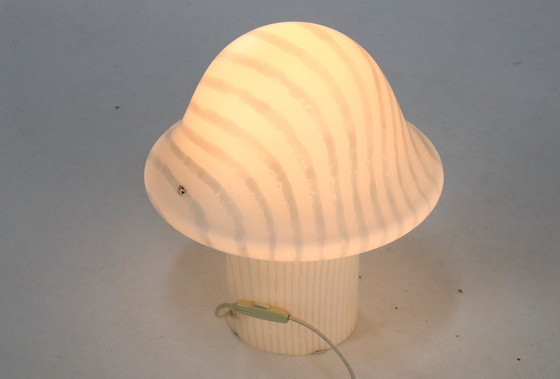 Image 1 of Peill & Putzler Zebra Mushroom Glass Lamp Table Lamp Xl