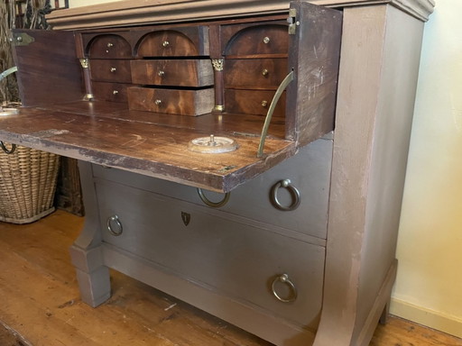 Separate Desk Chest of Drawers Old Dutch