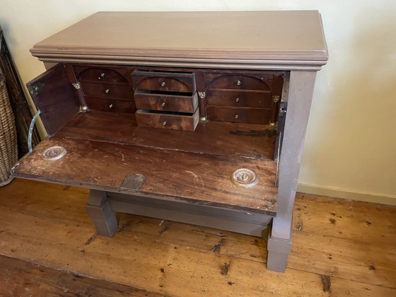 Image 1 of Separate Desk Chest of Drawers Old Dutch