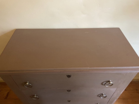 Image 1 of Separate Desk Chest of Drawers Old Dutch