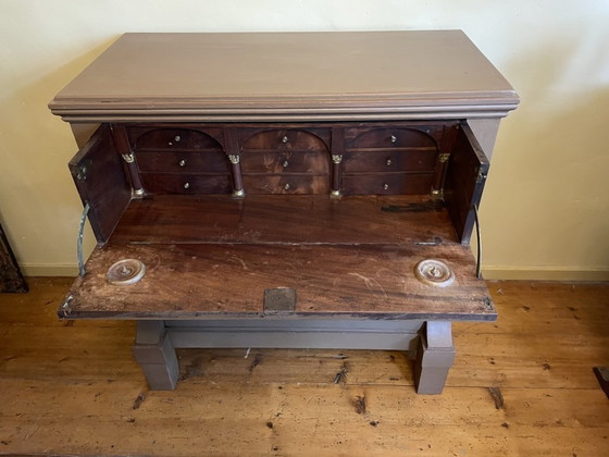 Image 1 of Separate Desk Chest of Drawers Old Dutch