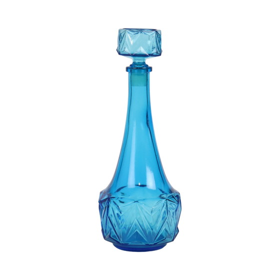 Image 1 of Carafe vintage bleu cobalt