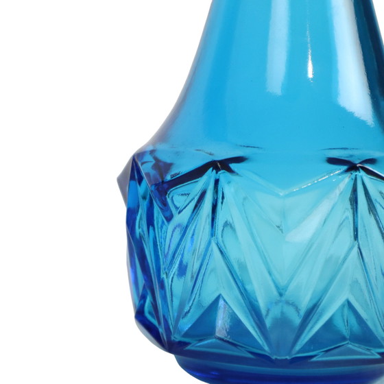 Image 1 of Carafe vintage bleu cobalt