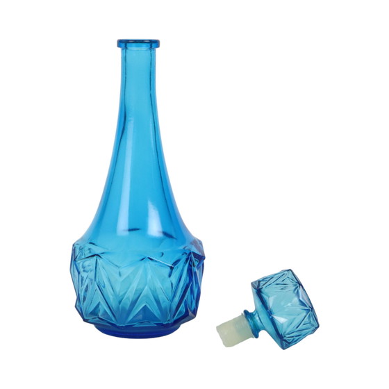 Image 1 of Carafe vintage bleu cobalt