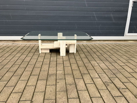 Image 1 of Travertine Coffee table