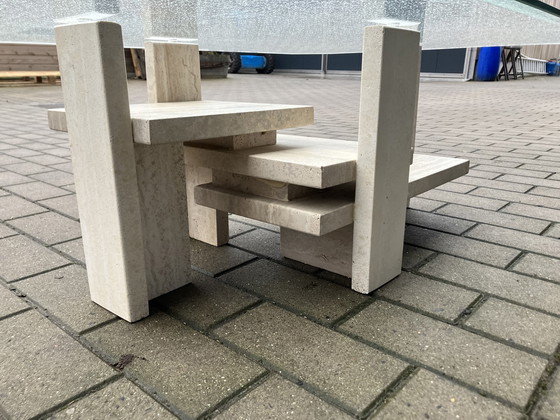 Image 1 of Travertine Coffee table