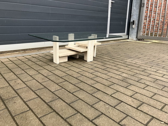 Image 1 of Travertine Coffee table