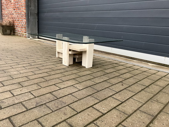 Image 1 of Travertine Coffee table