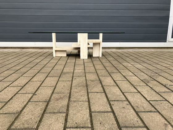 Image 1 of Travertine Coffee table