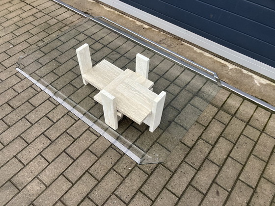 Image 1 of Travertine Coffee table