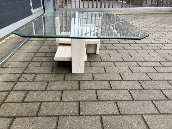 Image 1 of Travertine Coffee table