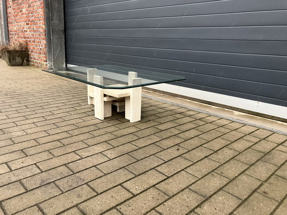 Image 1 of Travertine Coffee table