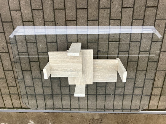 Image 1 of Travertine Coffee table