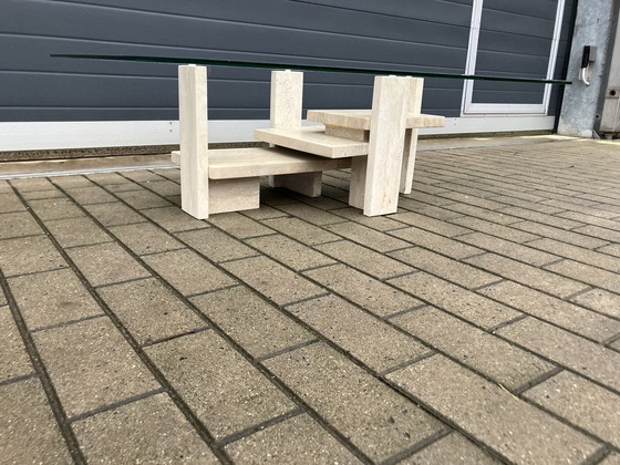 Image 1 of Travertine Coffee table