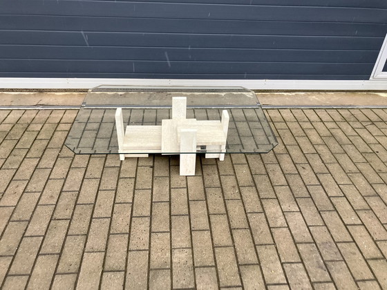 Image 1 of Travertine Coffee table