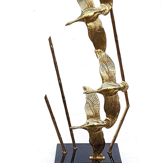 Image 1 of Lampadaire sculptural "Flock of Birds" (volée d'oiseaux) Mid Century