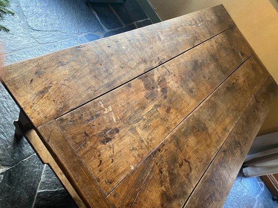 Image 1 of Chestnut Wooden Spanish Conference Table From Circa 1850