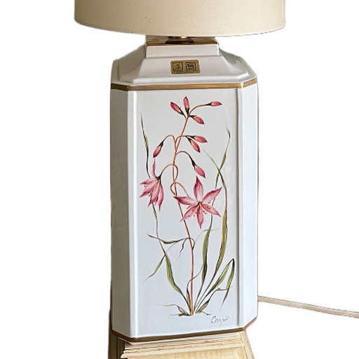 Carpie Italian ceramic vase lamp