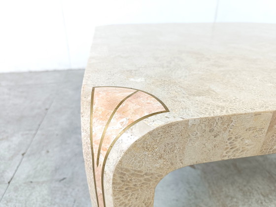 Image 1 of Tavolino da caffè vintage a mosaico