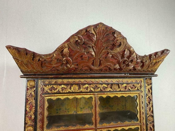 Image 1 of Antique Chinese / Indian display cabinet