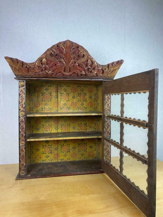 Image 1 of Antique Chinese / Indian display cabinet