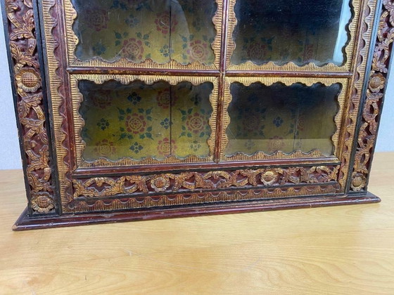 Image 1 of Antique Chinese / Indian display cabinet