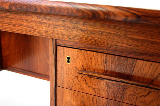 Image 1 of Danish Mid Century Brazilian Rosewood / Rio Rosewood executive writing desk / bureau